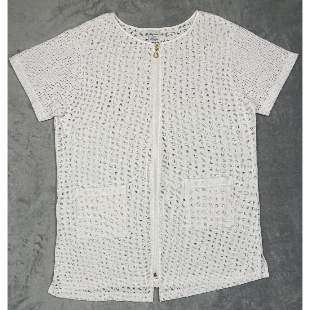 Westbound Beach size Large Overthrow Shirt Dress White